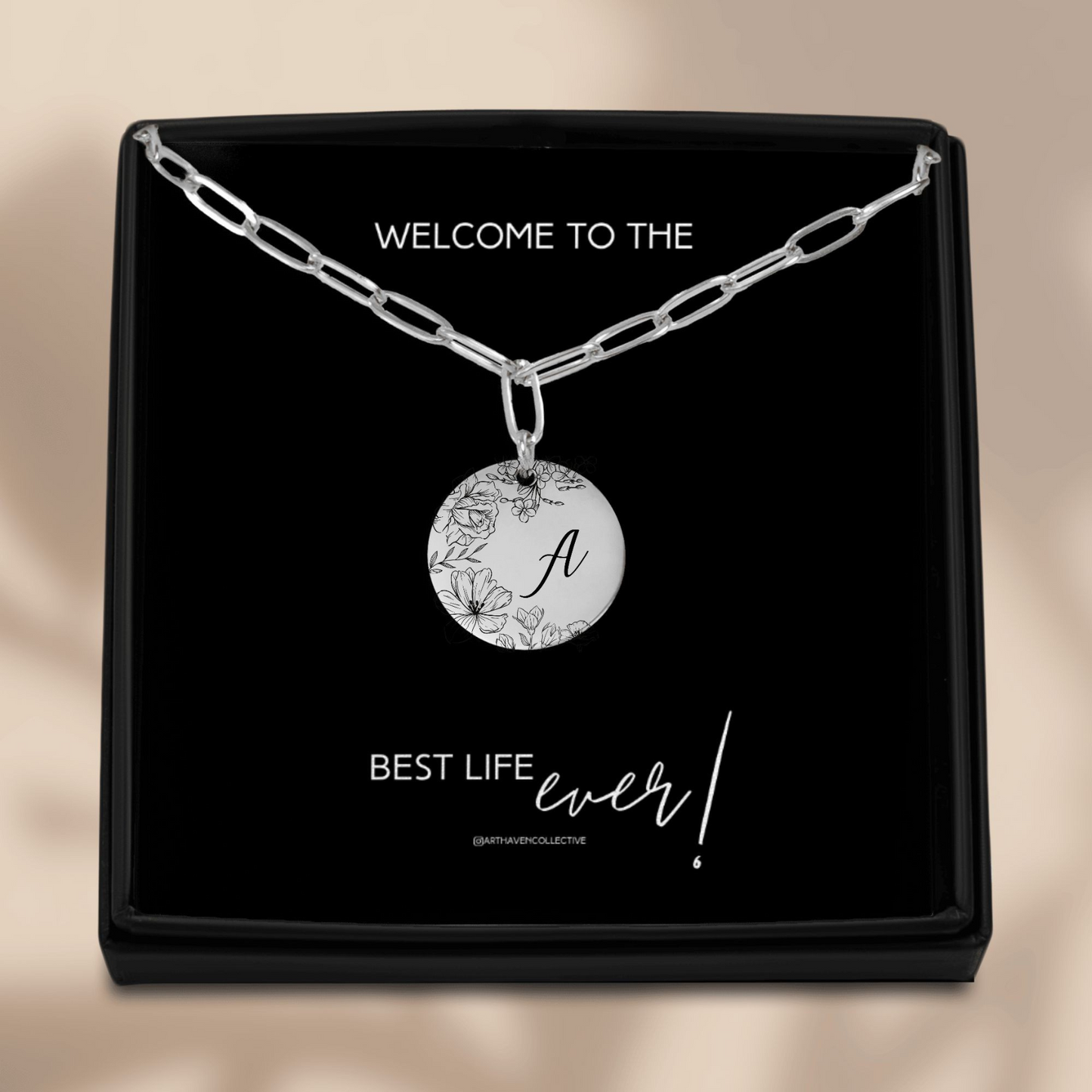 personalized baptism necklace for sisters, best life ever gifts for sisters