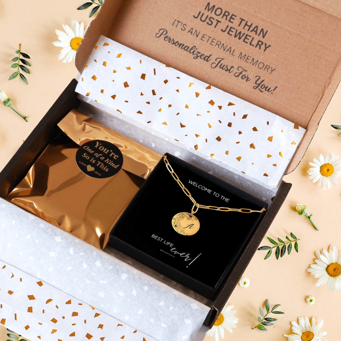 personalized baptism necklace for sisters, best life ever gifts for sisters
