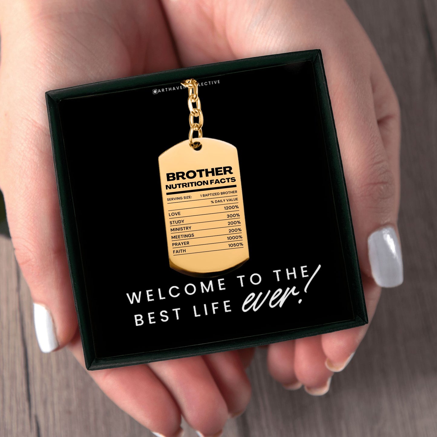 baptism keychain for brothers, best life ever keychain for brothers