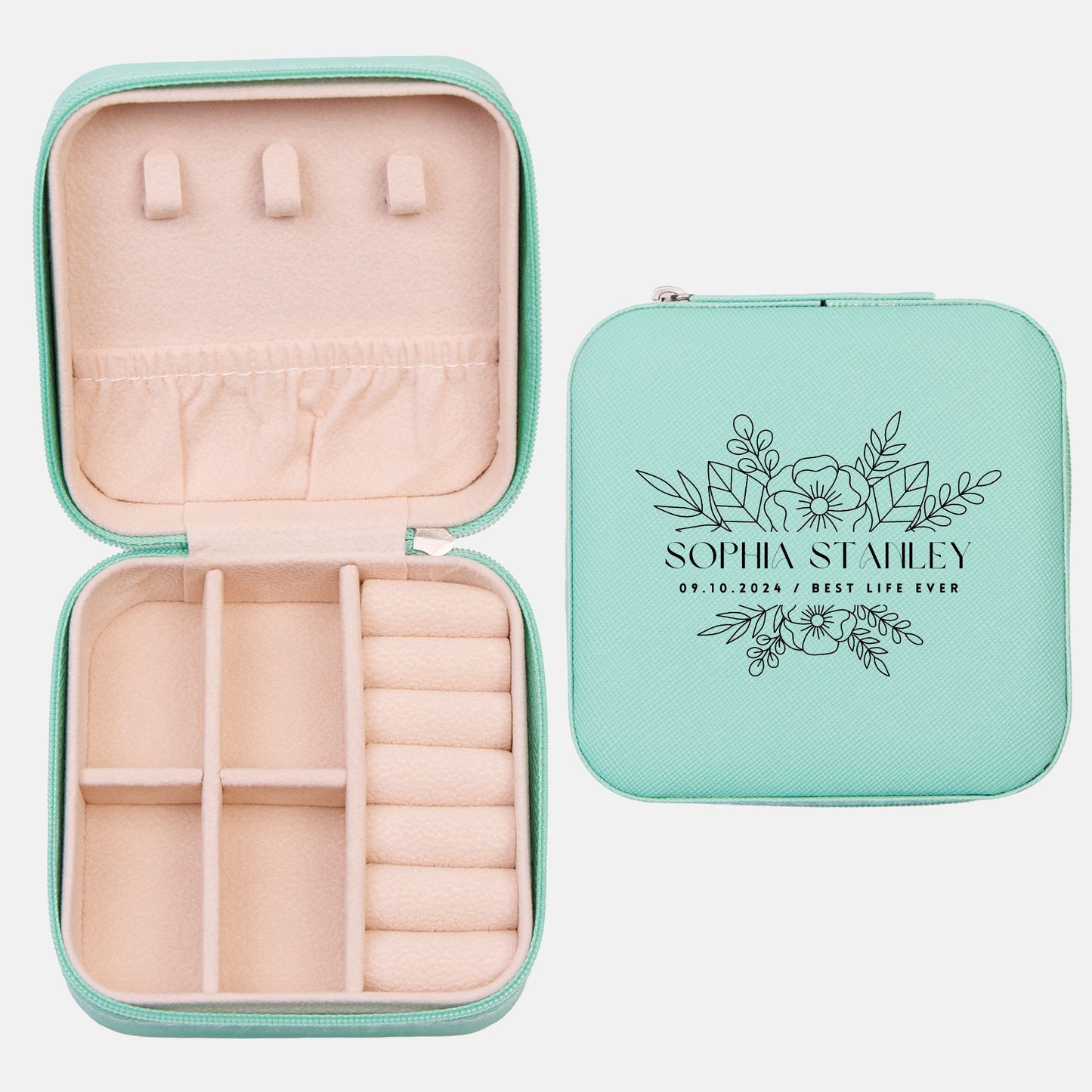 baptism jewelry case personalized