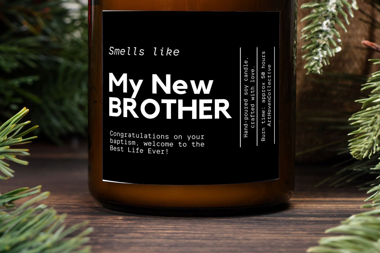 Brother best life ever candle gift, welcome to the best life ever candle for brothers