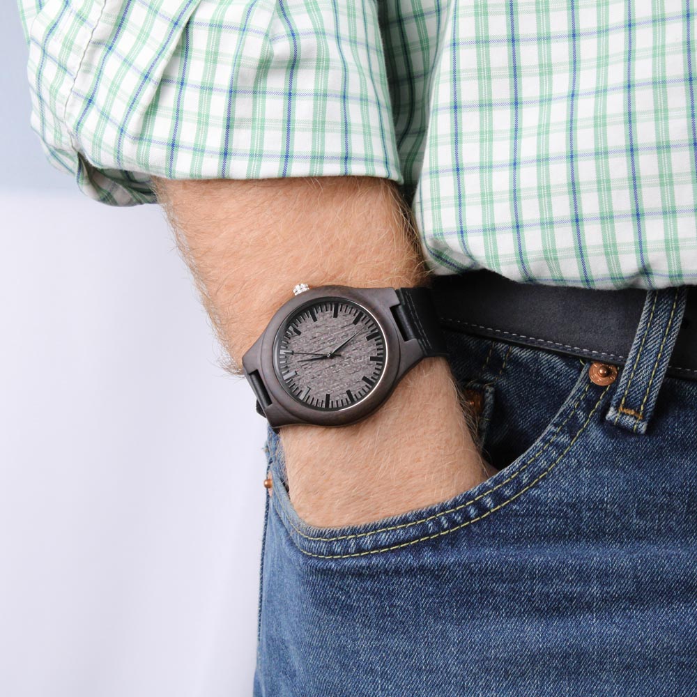 Best Life Ever 2025 Engraved Wood Watch