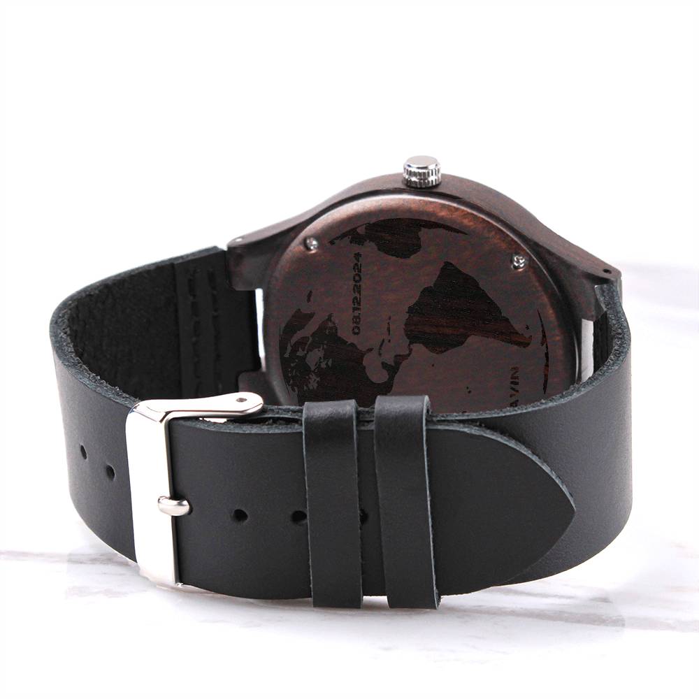 personalized best life ever engraved wood watch for brothers, baptism gift for brothers, no hay vida mejor