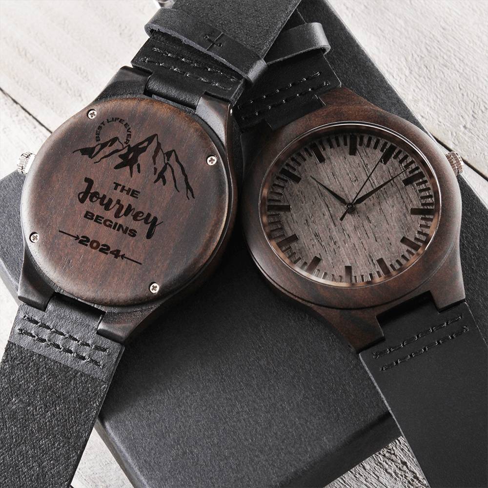Best Life Ever 2025 Engraved Wood Watch