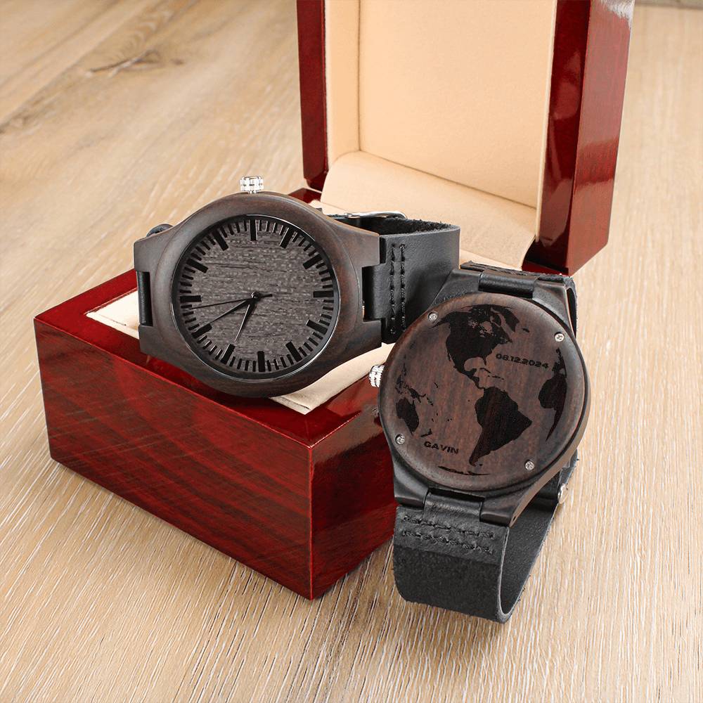 personalized best life ever engraved wood watch for brothers, baptism gift for brothers, no hay vida mejor