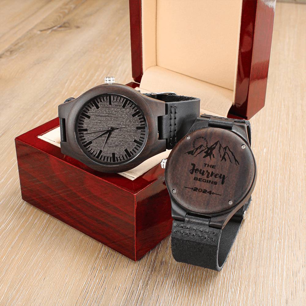 Best Life Ever 2025 Engraved Wood Watch