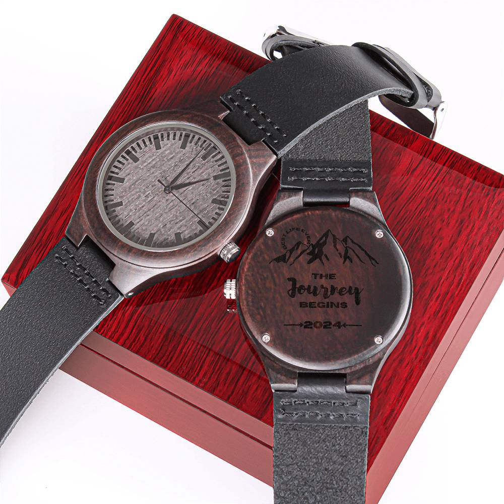 Best Life Ever 2025 Engraved Wood Watch