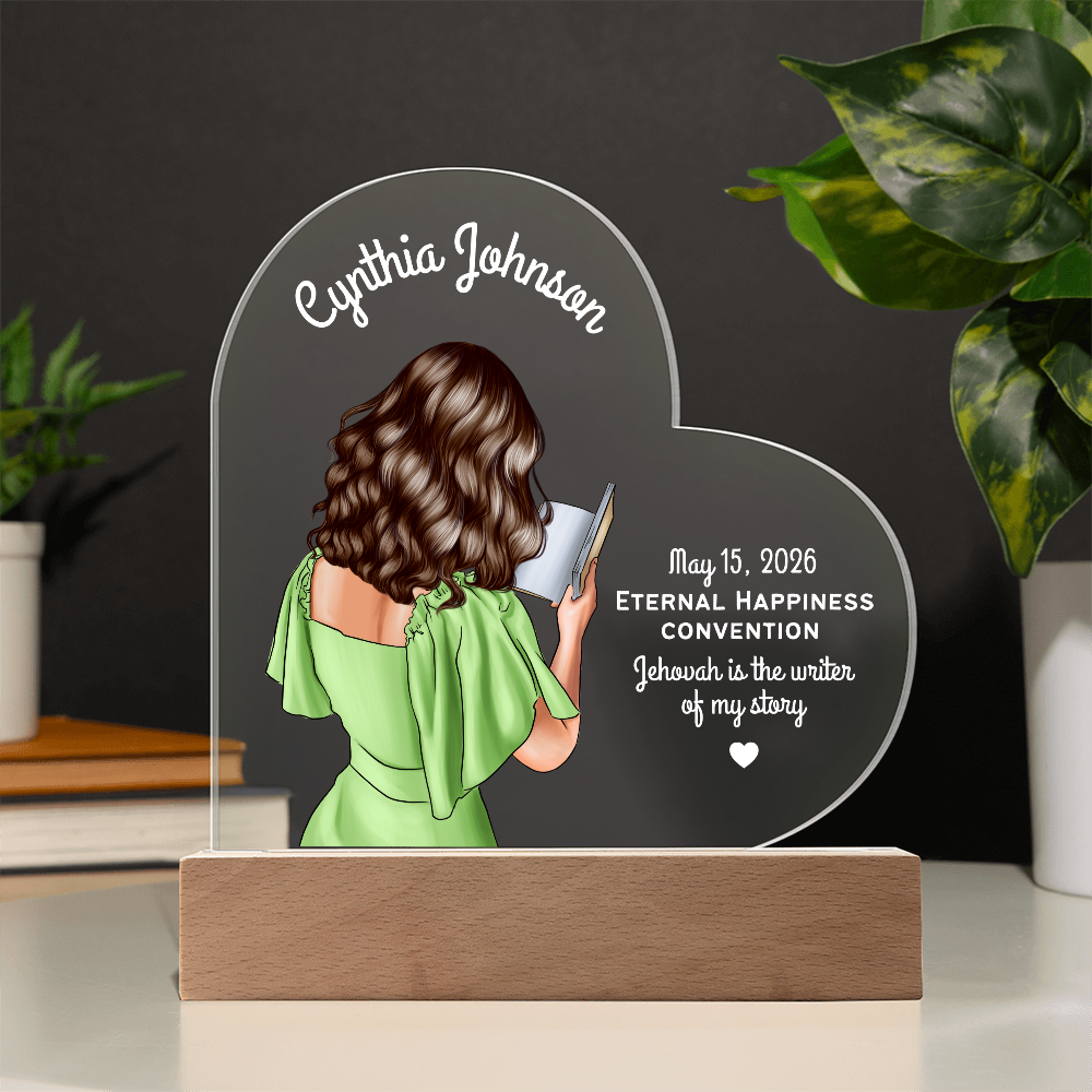 Personalized Baptism Acrylic Plaque for Sisters