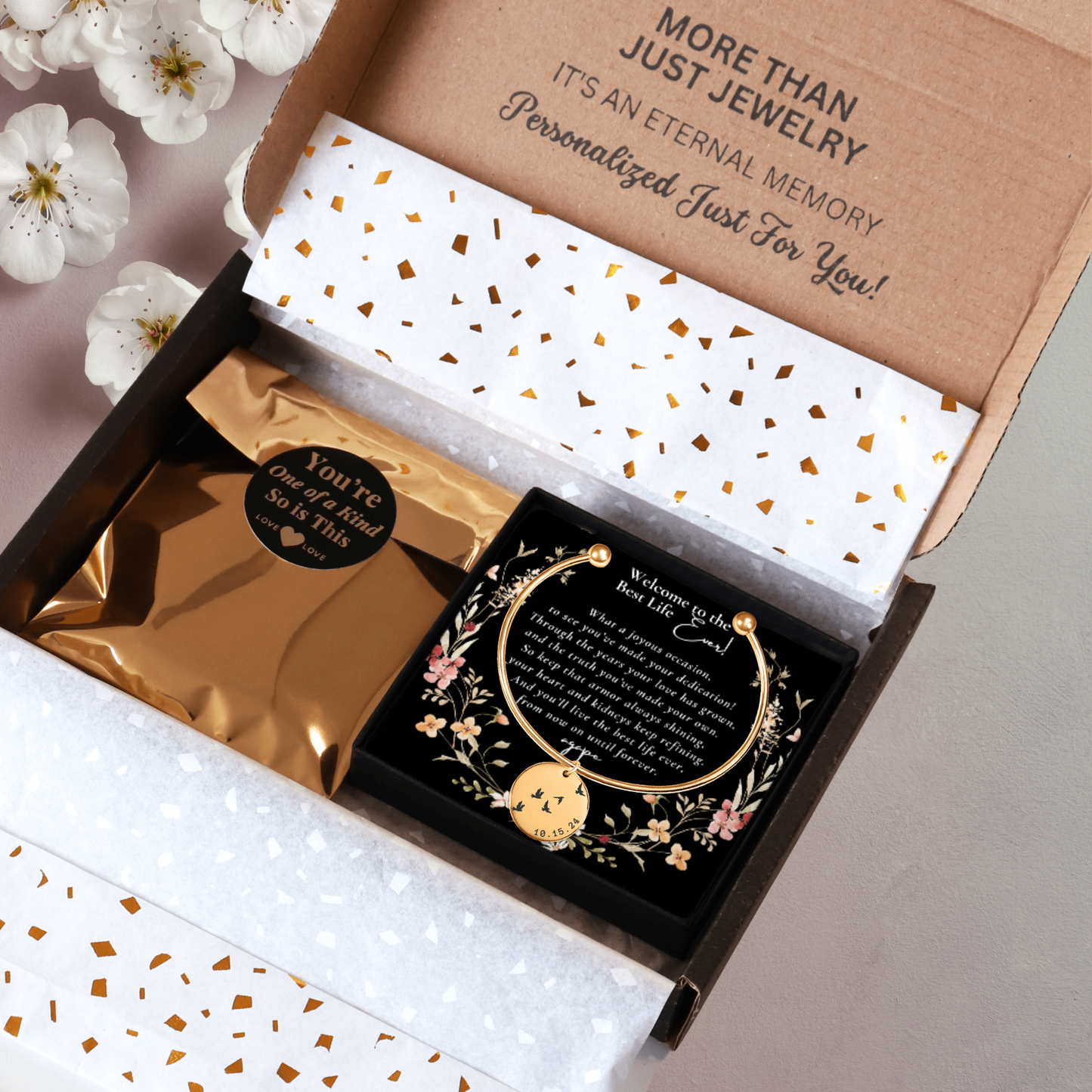 baptism bracelet bangle for sisters with poem