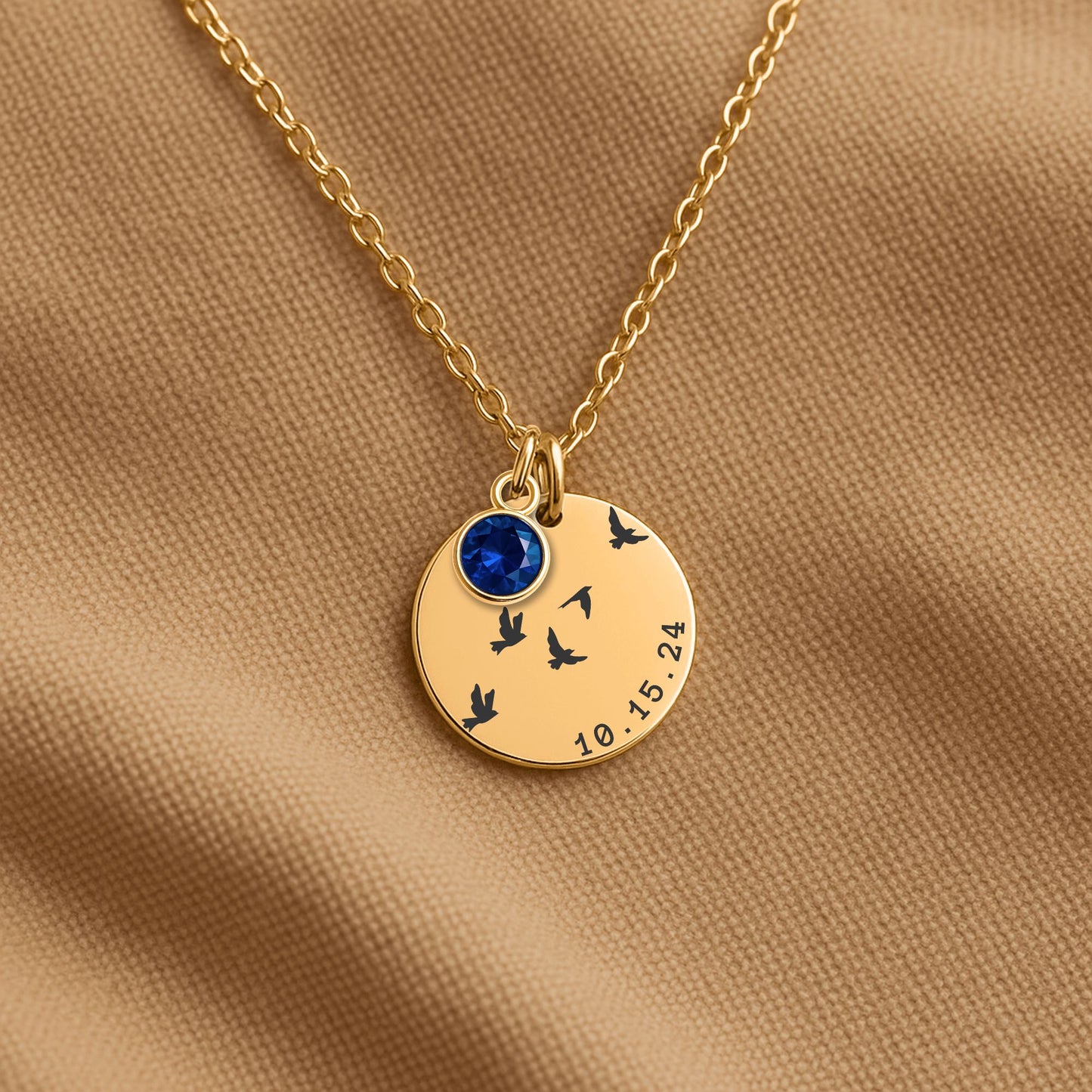 baptism necklace with stone for sisters, baptism gift for girls