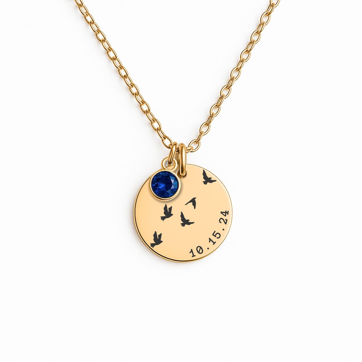 baptism necklace with stone for sisters, baptism gift for girls