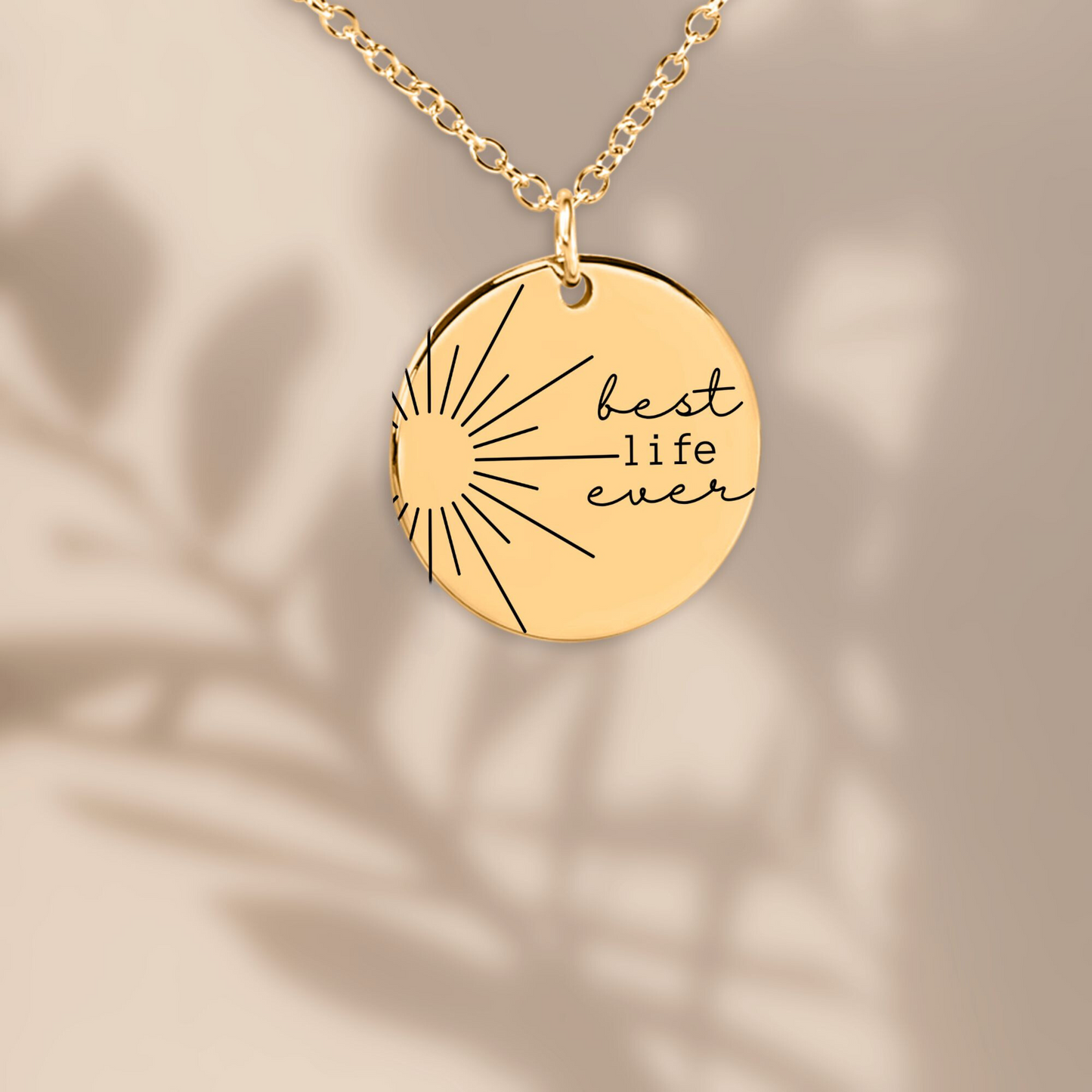 best life ever baptism necklace