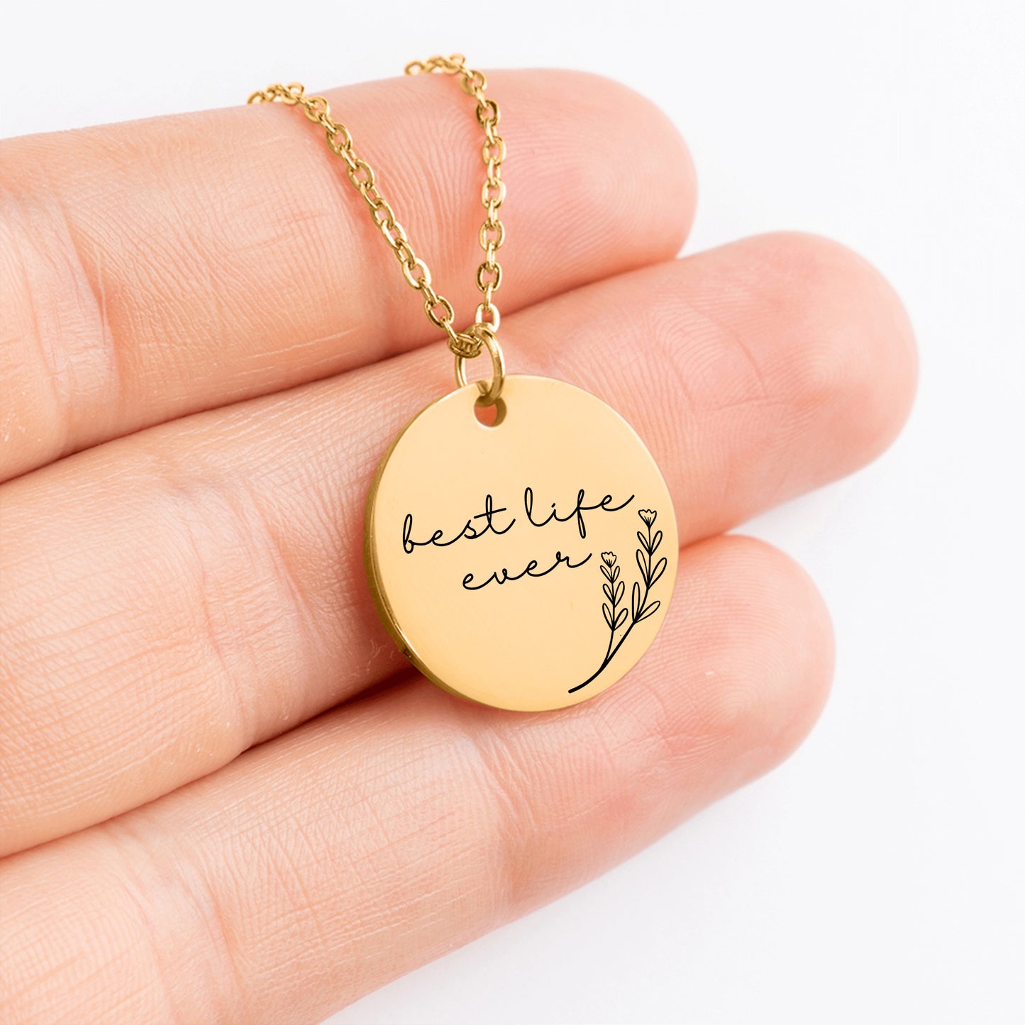 best life ever baptism necklace for sisters