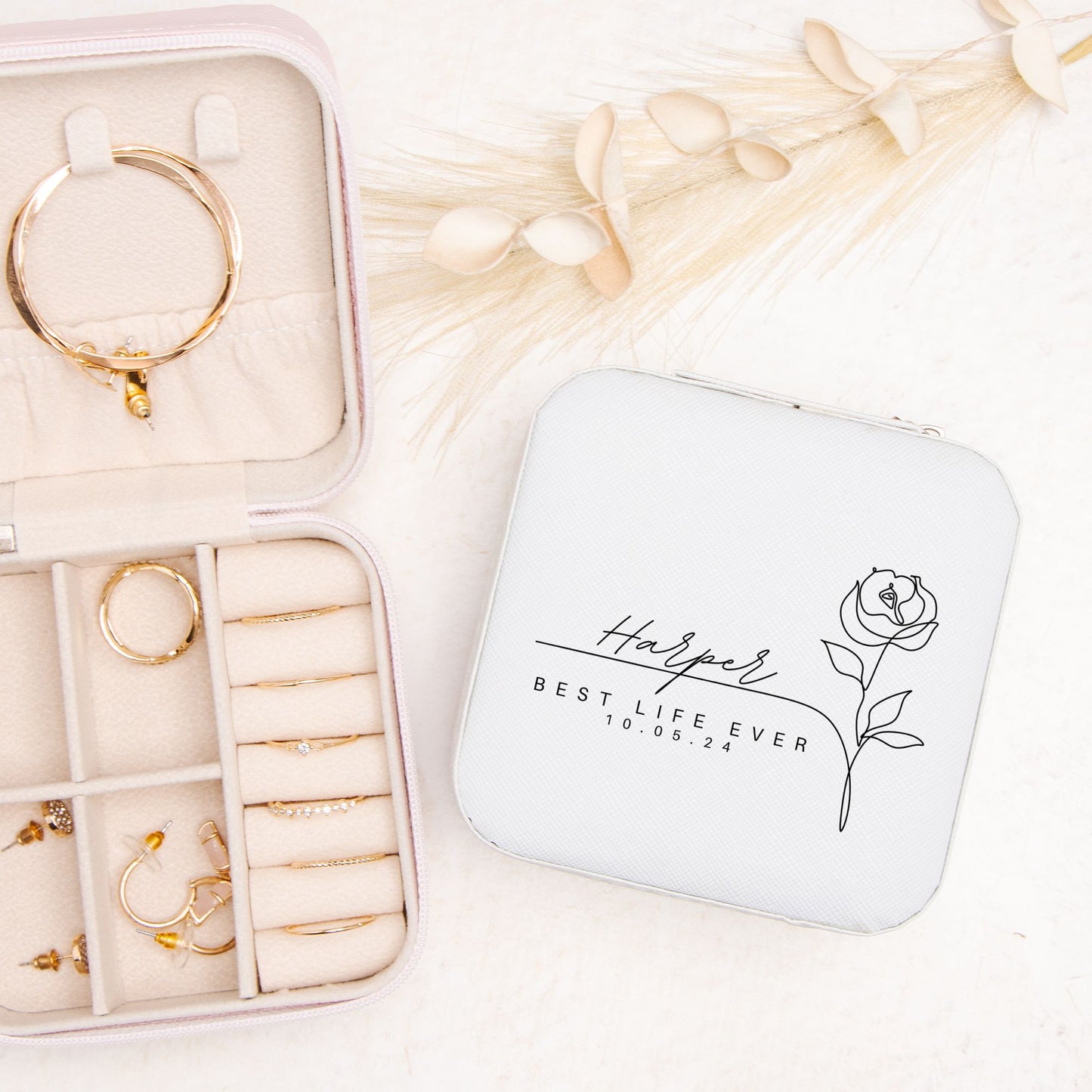 baptism jewelry case personalized