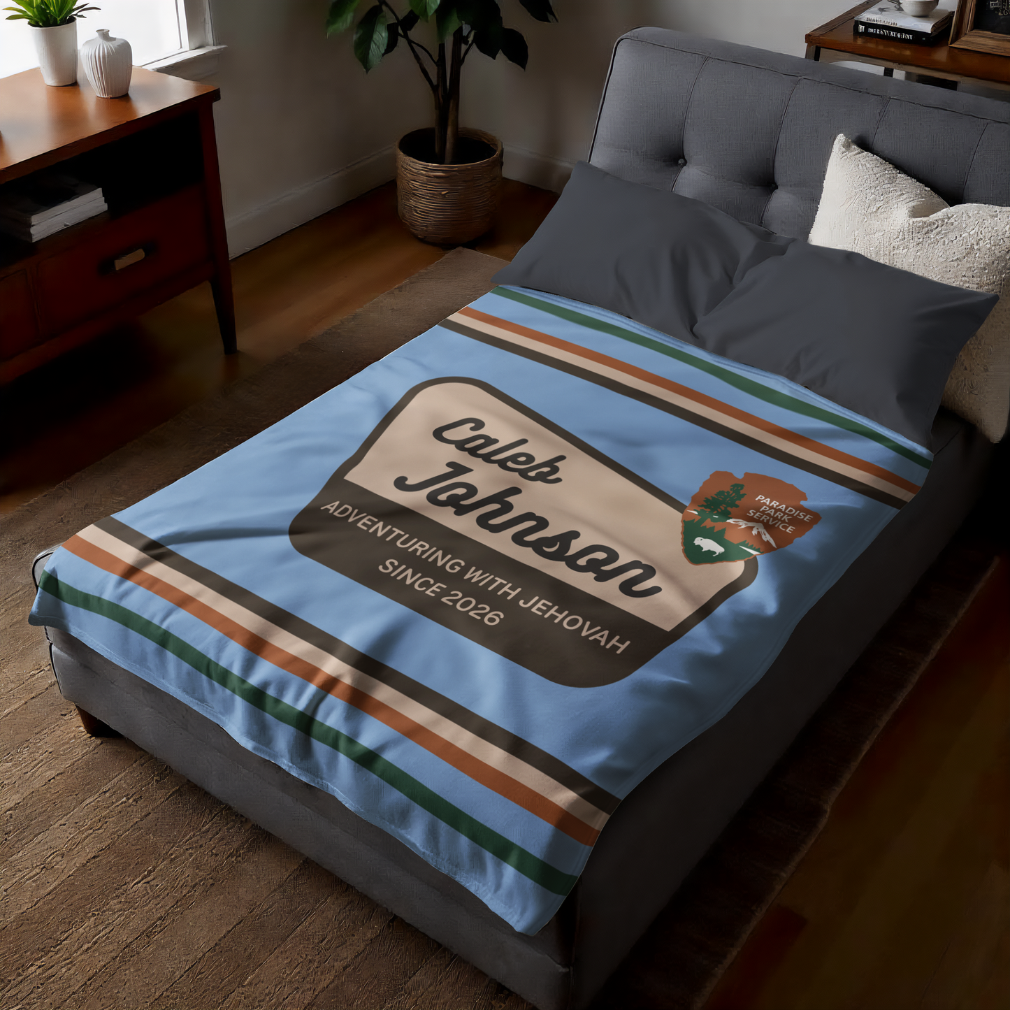 Baptism gift for brothers, Baptism blanket gift for brothers
