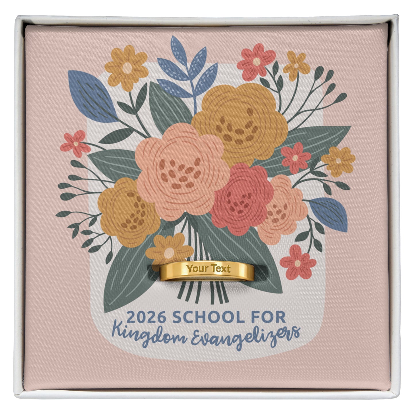 2026 school for kingdom evangelizers gift for sisters, ske personalized engraved ring for women