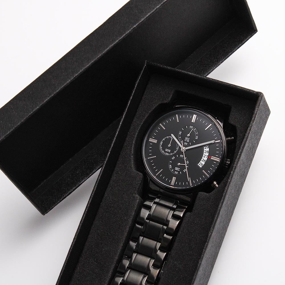 Best Life Ever Engraved Chronograph Watch