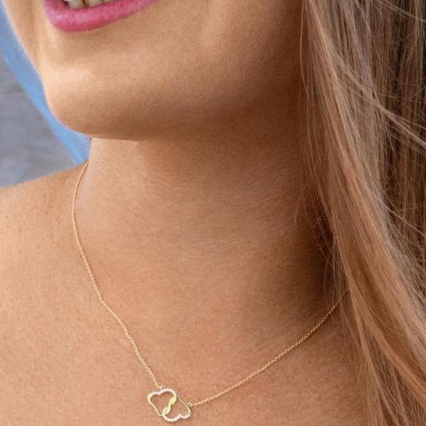 solid 10k gold necklace, baptism necklace for sisters, for daughter