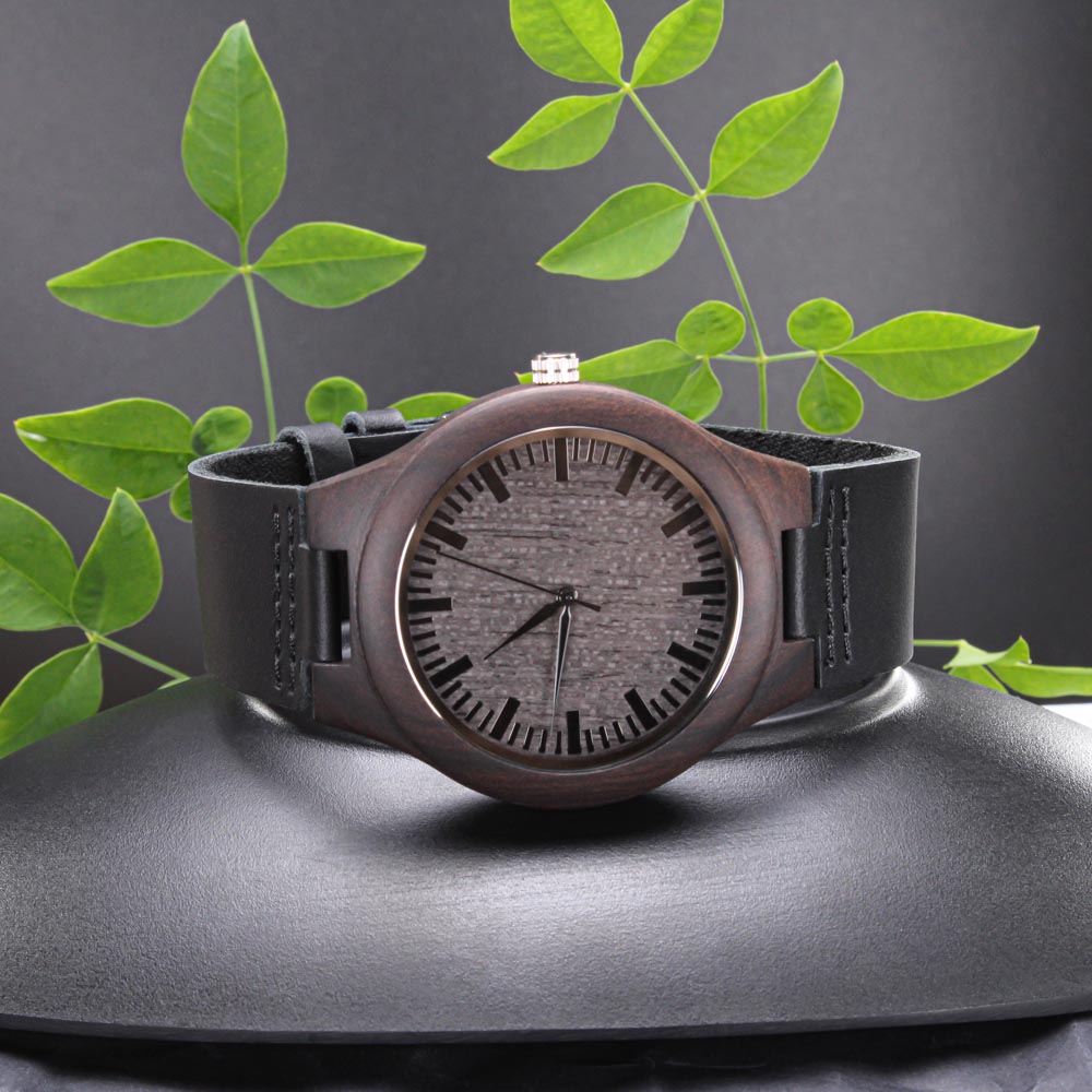 personalized best life ever engraved wood watch for brothers