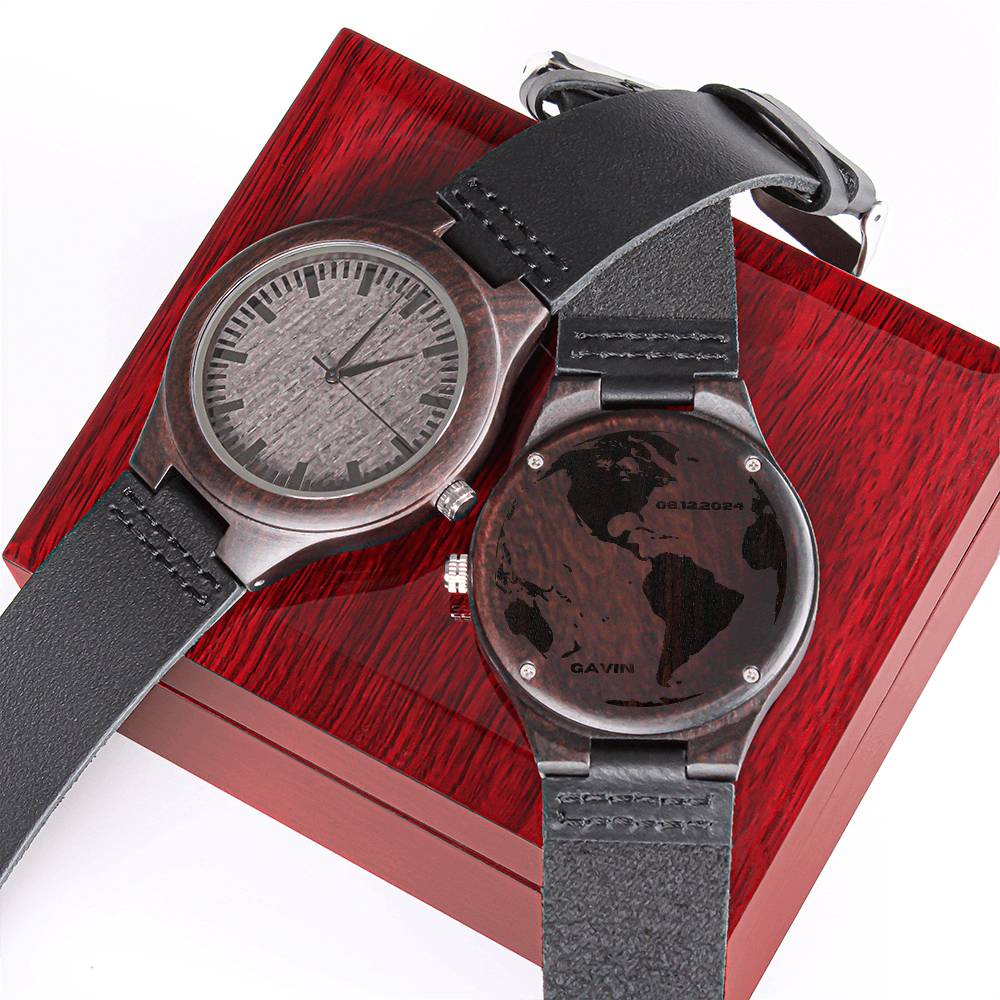 personalized best life ever engraved wood watch for brothers, baptism gift for brothers, no hay vida mejor