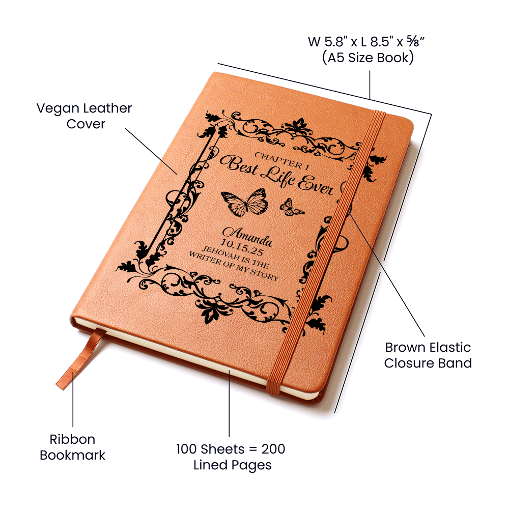 jw personalized baptism journal, jw baptism gifts for sisters