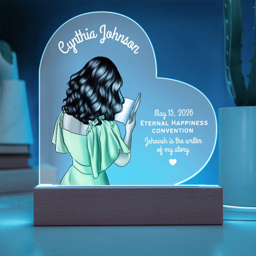 Personalized Baptism Acrylic Plaque for Sisters