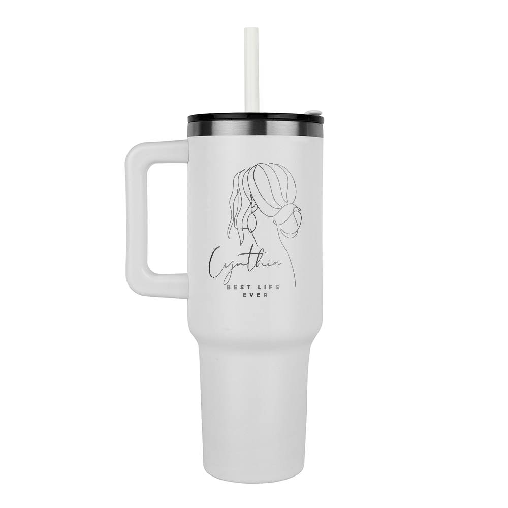 personalized best life ever tumbler for sisters, pioneer tumbler for sister, baptism tumbler gift