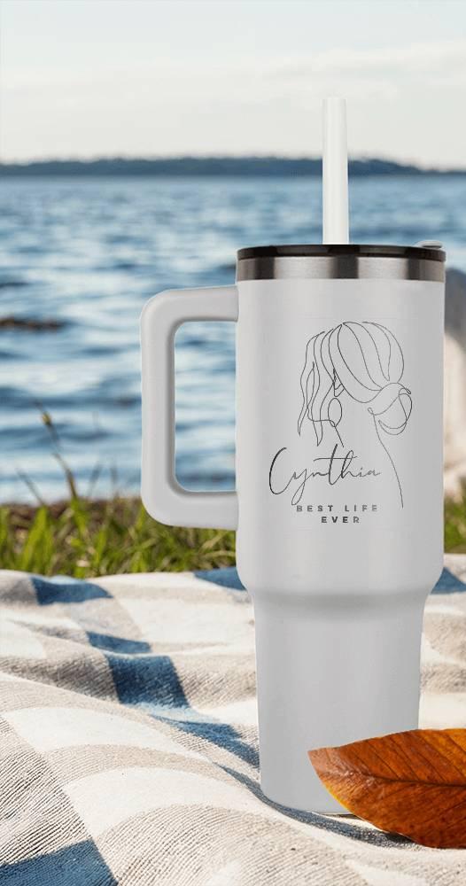 personalized best life ever tumbler for sisters, pioneer tumbler for sister, baptism tumbler gift