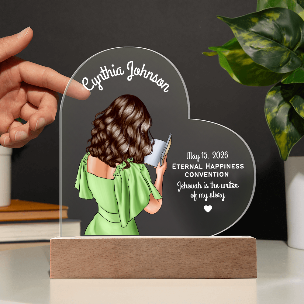 Personalized Baptism Acrylic Plaque for Sisters
