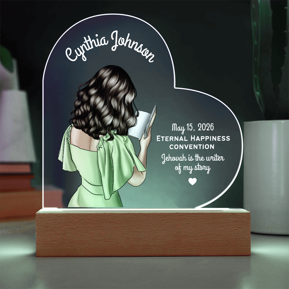 Personalized Baptism Acrylic Plaque for Sisters