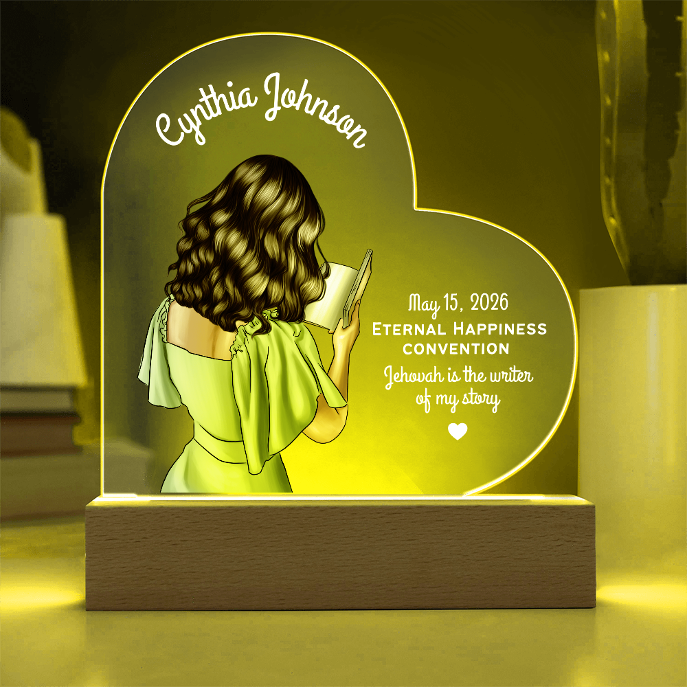 Personalized Baptism Acrylic Plaque for Sisters