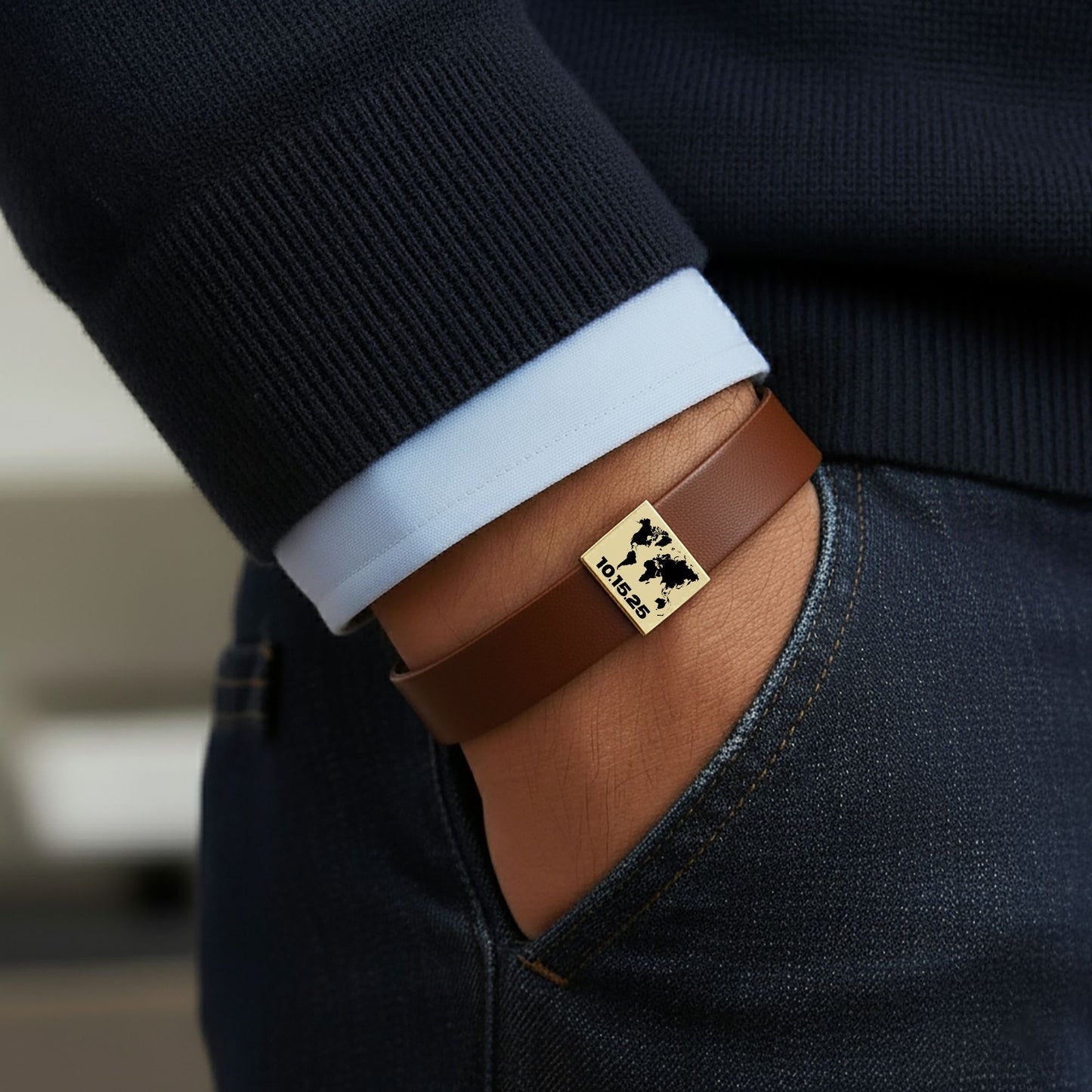 personalized baptism bracelet gift for brothers, baptism gift for men