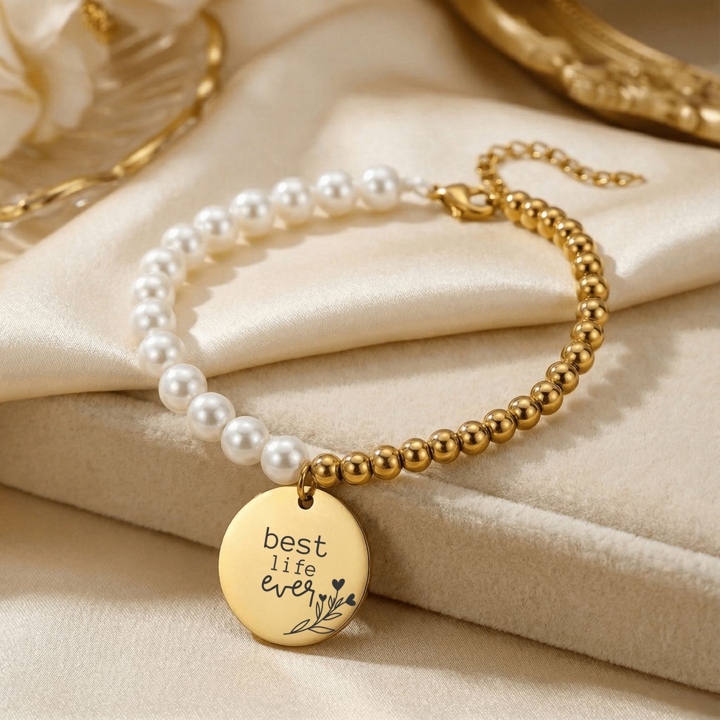 best life ever baptism bracelet for sisters
