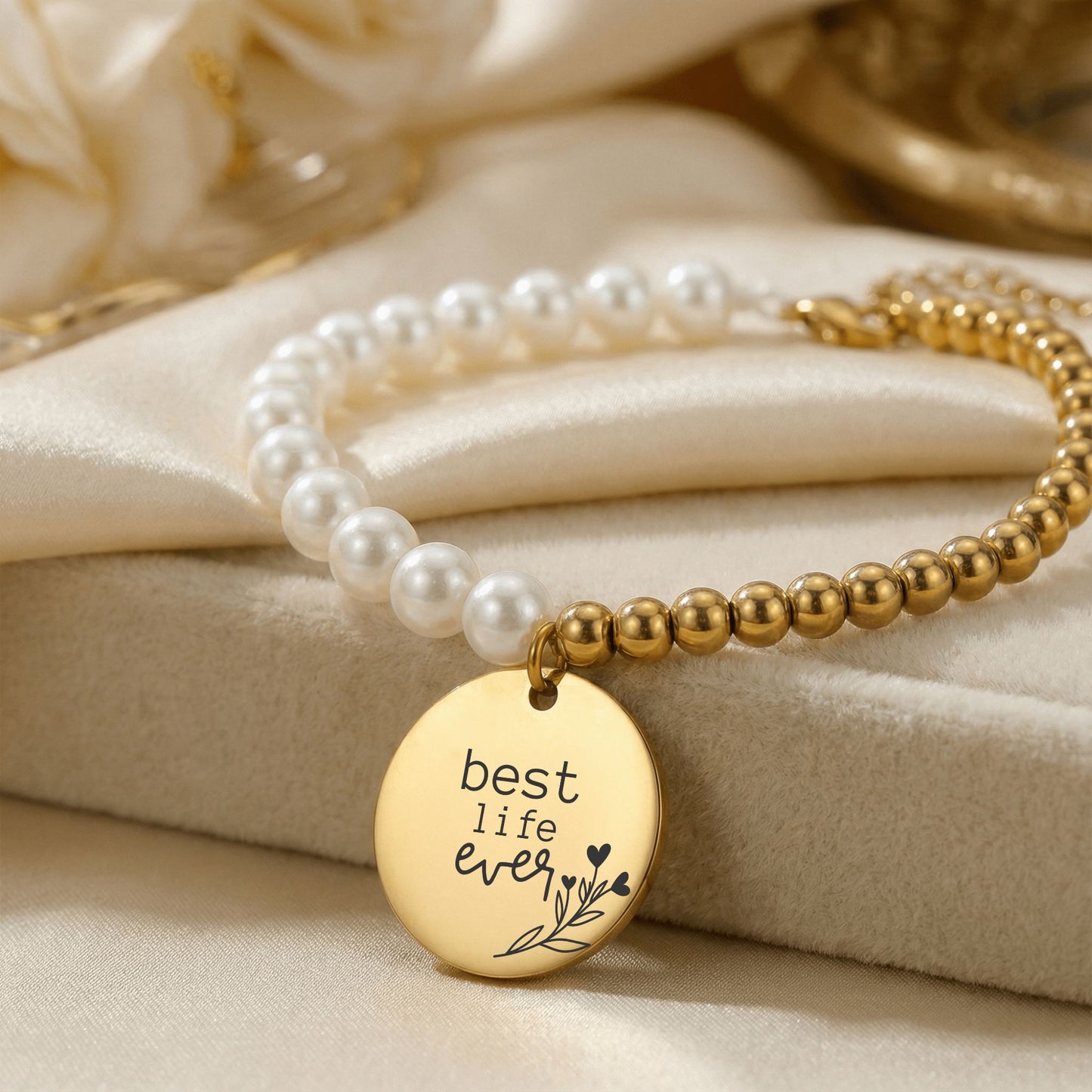 best life ever baptism bracelet for sisters