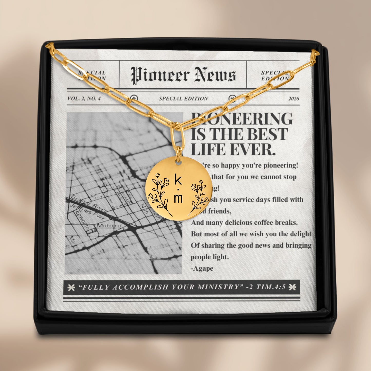 Pioneer necklace gifts for sisters, Pioneer School Gift 2026 for women