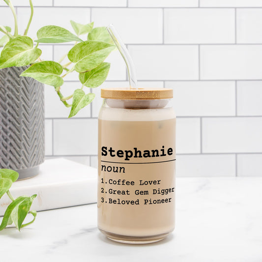 personalized pioneer tumbler, pioneer school gift, encouragement gift