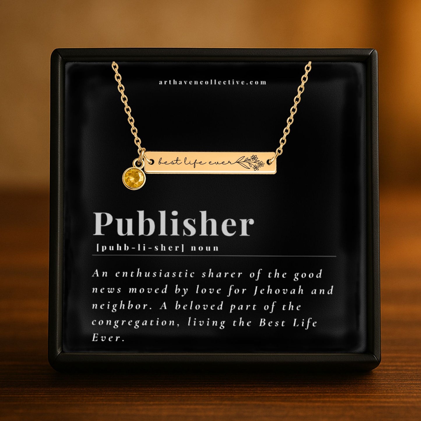 new publisher gift for sisters, best life ever necklace