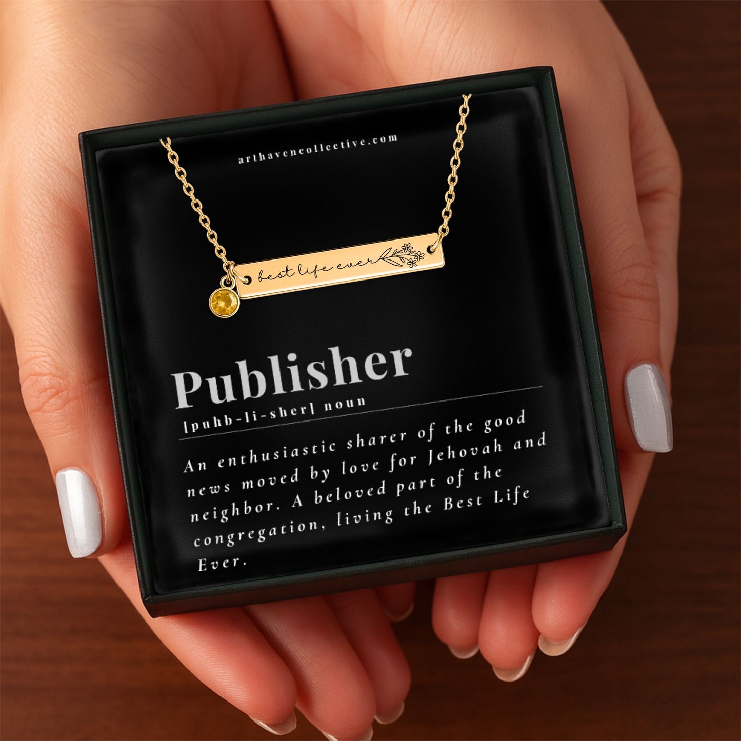 new publisher gift for sisters, best life ever necklace