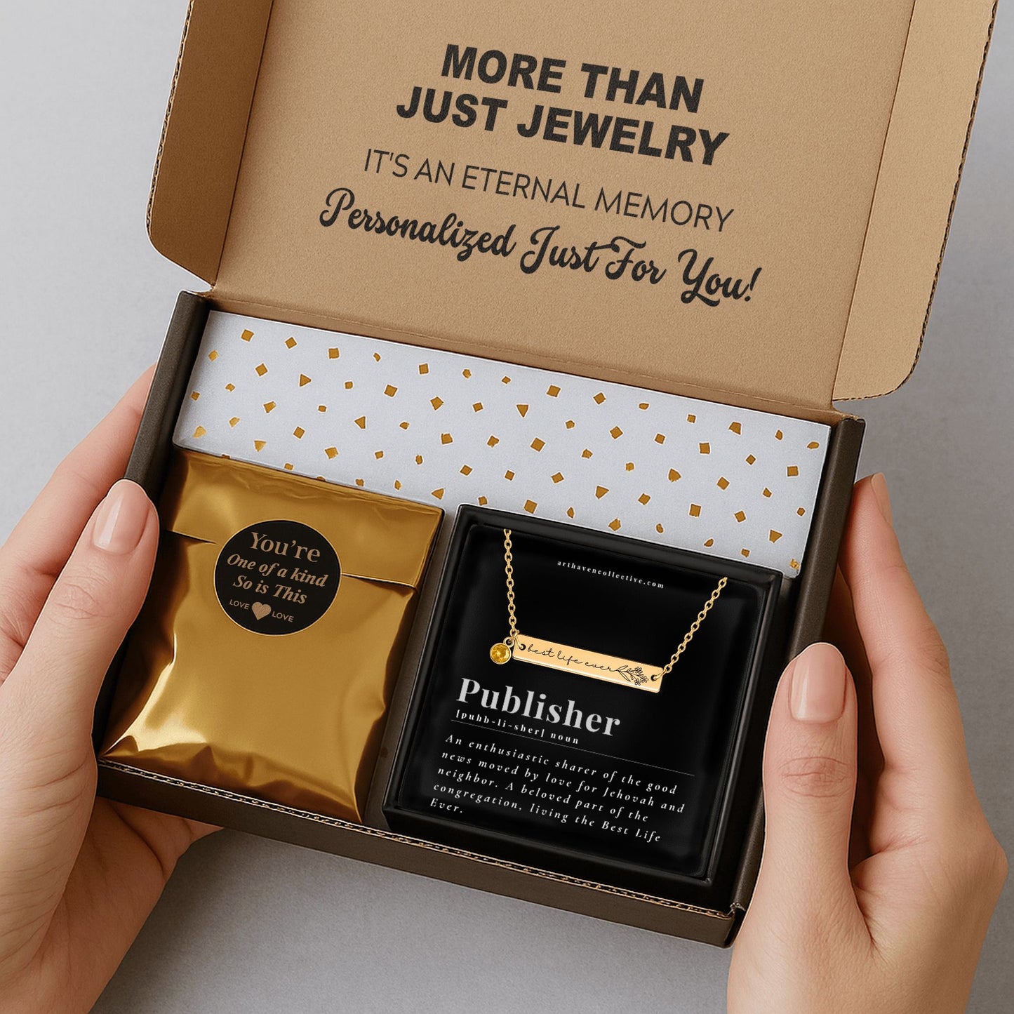 new publisher gift for sisters, best life ever necklace